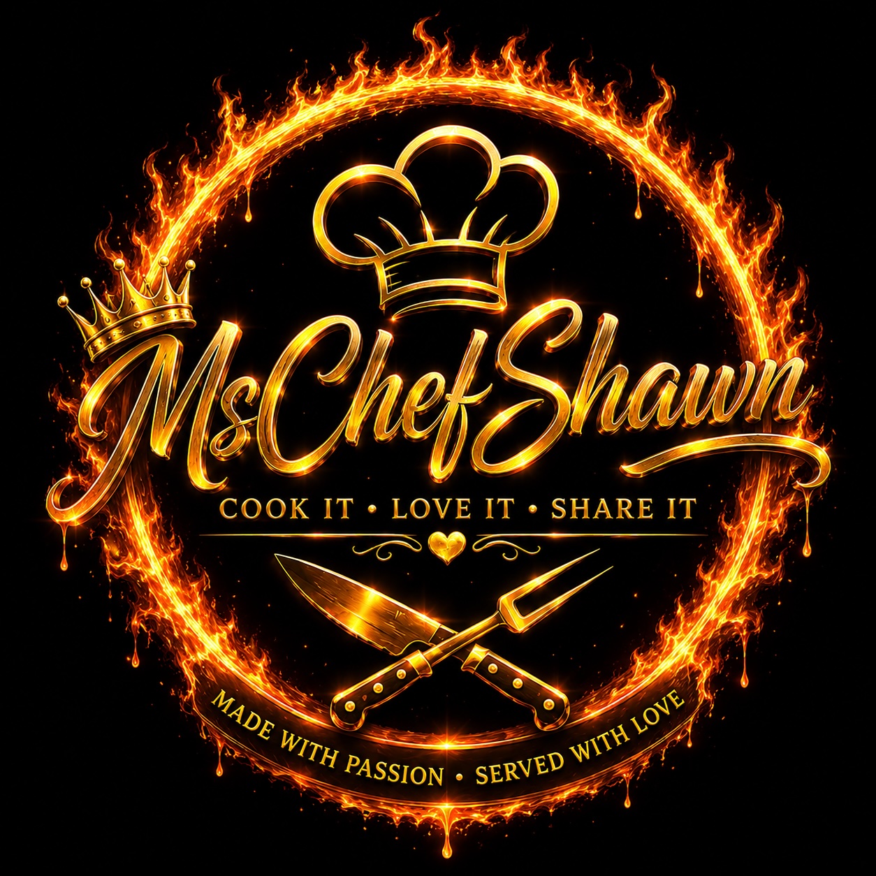 MsChefShawn flame logo